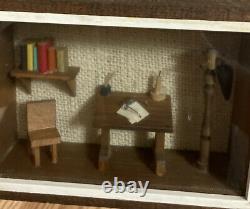 Vintage RARE Set of 5 Wood Shadow Box Hanging Curio Display Miniature Collection