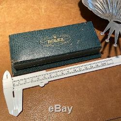Vintage Rolex Snake Skin Design Coffin Watch Display Box Case Bubbleback Chrono