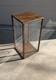 Vintage Rustic Oak Wood Clear Acrylic Store Display Case Countertop Showcase T75