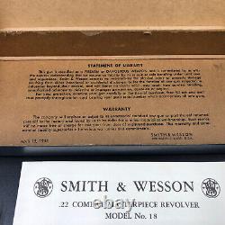 Vintage S&W Smith & Wesson. 22 COMBAT Masterpiece Model 18 Gun Box Empty NICE