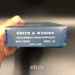 Vintage S&W Smith & Wesson. 22 COMBAT Masterpiece Model 18 Gun Box Empty NICE