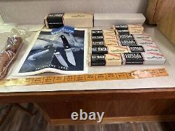 Vintage Schrade Old Timer Uncle Henry Display With12 Knives & Boxes & Storage USA