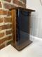 Vintage Store Display Case Solid Wood Double Sided Rotates Lined Velvet Plexi