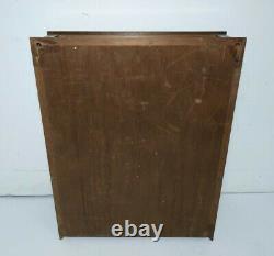Vintage Tabletop/Counter Clear Display Showcase Wood Cabinet Case Lid Shadow Box