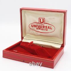 Vintage Universal Geneve Watch Case Red Jewelry Display Box #562
