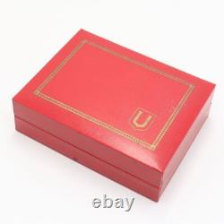 Vintage Universal Geneve Watch Case Red Jewelry Display Box #562