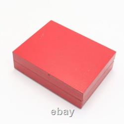 Vintage Universal Geneve Watch Case Red Jewelry Display Box #562