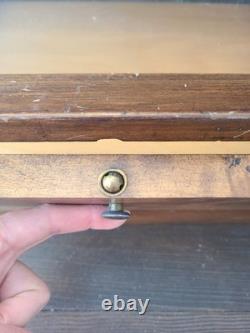 Vintage Wood Display Case Box Knives Holder