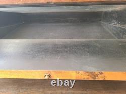 Vintage Wood Display Case Box Knives Holder