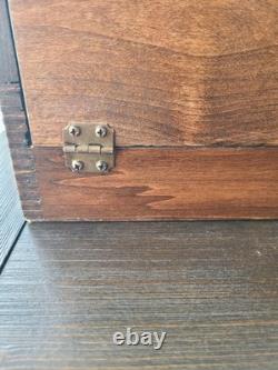 Vintage Wood Display Case Box Knives Holder