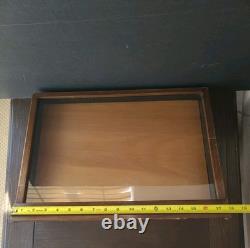 Vintage Wood Display Case Box Knives Holder