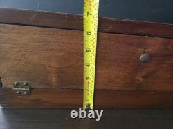 Vintage Wood Display Case Box Knives Holder