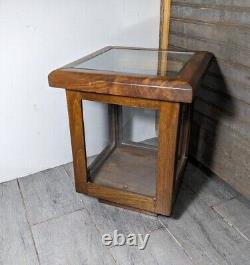 Vintage Wood & Glass Store Counter Display Case/Box Showcase Cabinet Vitrine