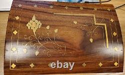 Vintage Wooden Jewelry Box with Keys made by Awal Khan & sons