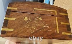 Vintage Wooden Jewelry Box with Keys made by Awal Khan & sons