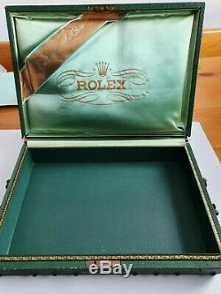 Vintage original Rolex case box chest trunk display ENSUEÑO DE ORO hard to find