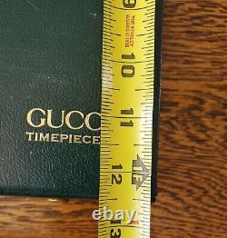 Vtg Gucci Green Timepieces 14 Watch Box Dealer Advertising Display / Storage