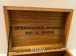 WOOD PRESENTATION CUSTOM DISPLAY CASE BOX for The SPRINGFIELD ARMORY