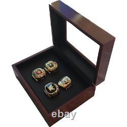 WWE World Wrestling Entertainment Hall Of Fame 4 Piece Ring Box Set Display Case