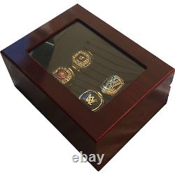 WWE World Wrestling Entertainment Hall Of Fame 4 Piece Ring Box Set Display Case