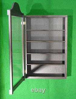 Wall Curio Cabinet Shadow Box Display Case Shelf