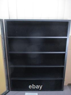 Wall Hanging 5 Shelf Shadow Box Display Case with Door & Locks 31 x 24.5