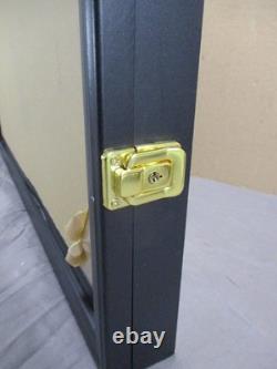 Wall Hanging 5 Shelf Shadow Box Display Case with Door & Locks 31 x 24.5