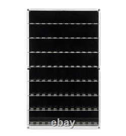 Wall Mounted Acrylic Display Case for LEGO Minifigures 12 Wide 8-Tier Shelf