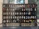 Wall mounted 100 LEGO minifigures display case. Show case. Display case