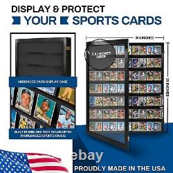 Wallmount Card Display Case will hold 50-100 Sports Card Display Case Baseball