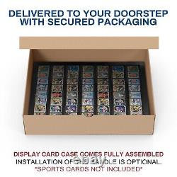 Wallmount Card Display Case will hold 50-100 Sports Card Display Case Baseball