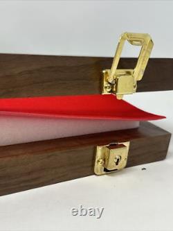 Walnut Wood Display Case 9 x 25 x 2 for Arrowheads Knives Collectibles & More