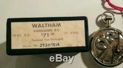 Waltham (1936) Vanguard 16S. 23 jewels Grade 1623 Waltham display case and box