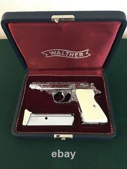 Walther Blue Presentation Case Vintage 1960's Factory Original Display Case