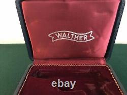 Walther Blue Presentation Case Vintage 1960's Factory Original Display Case