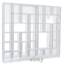 Wash Acrylic Display Cases Miniatures 34 compartments Mix Spiegel-Rückwand Safe