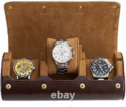 Watch Roll Travel Case For 3 Watches Storage And Display Watch Box Travel