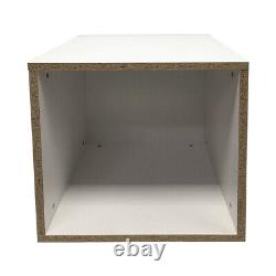 White 18x18 Knockdown Bases Pedestal Base Box Cube Display Fixture Retail