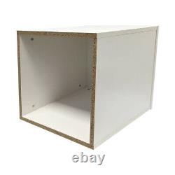 White 18x18 Knockdown Bases Pedestal Base Box Cube Display Fixture Retail