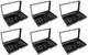 Wholesale Lot of 6 Glass Top Black 10 Slot Jewelry Collectibles Display Cases