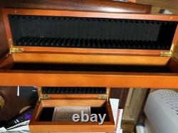 Wood Display Storage Box Case Coin Slab Holders