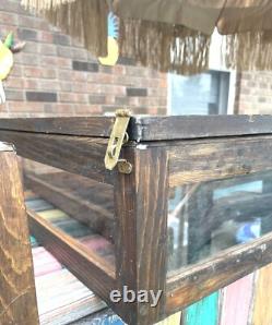 Wood Portable Tabletop Lighted Glass Trade Show Retail Display Cases 5 avail