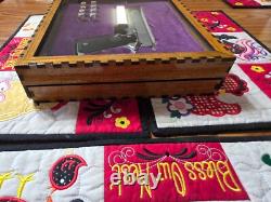 Wooden 1911 Display Case with glass front