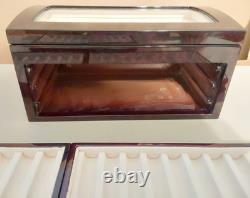 Wooden 40 Slot Pen Box Display. See pics