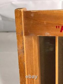 Wooden Remington 22 Cal Advertising Ammo Display Case Box HI-SPEED 1950s dupont
