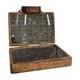 Wooden Suitcase-Style Display Case for Crystal Collectibles Home Decor Ornament