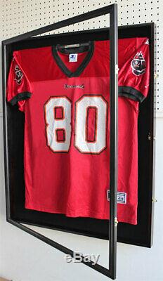 X Large Football Jersey Display Case Wall Frame Shadow box -UV Protection, LOCK