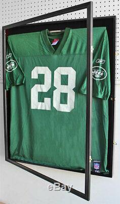 X Large Football Jersey Display Case Wall Frame Shadow box -UV Protection, LOCK