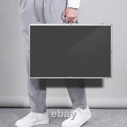 XL Aluminum Glass Display Case with Lock for Cards & Jewelry