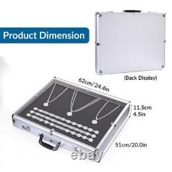 XL Lockable Aluminum Card Display Box Acrylic Trade Showing Case for TCG Jewelry